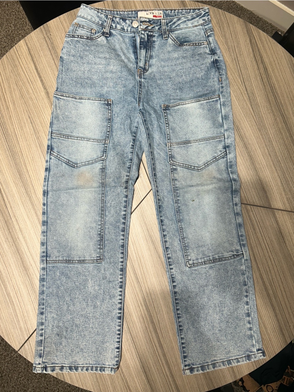 love cult Light Wash Straight-Leg Jeans